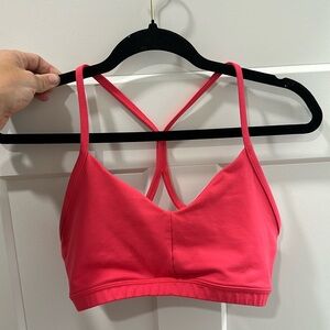 FLEO Reinette Sports Bra - Medium Support Coral Pink Size L